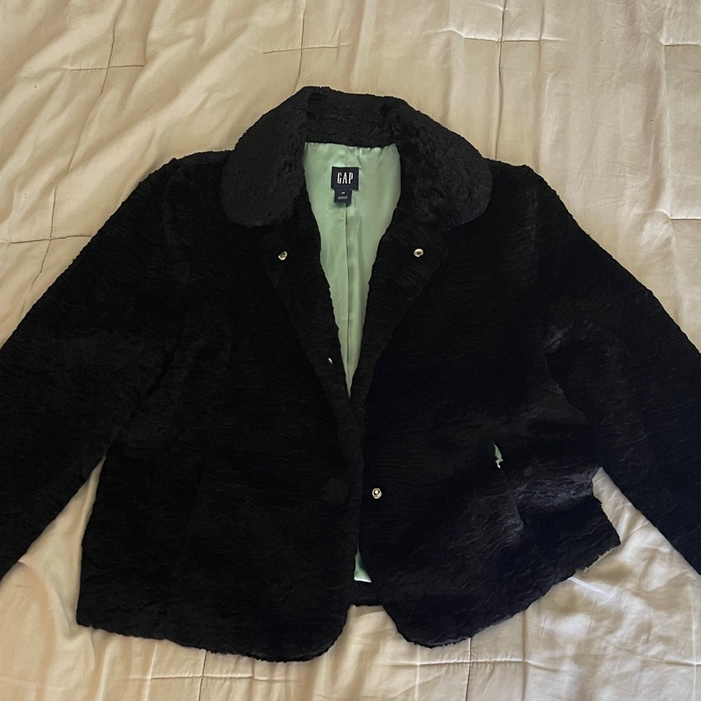 GAP Women's Black Teddy Jacket